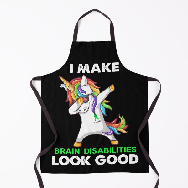 Item preview, I Make Brain Disabilities Look Good Cute Unicorn Dabbing Brain Disabilities Warrior designed and sold by heppenp.