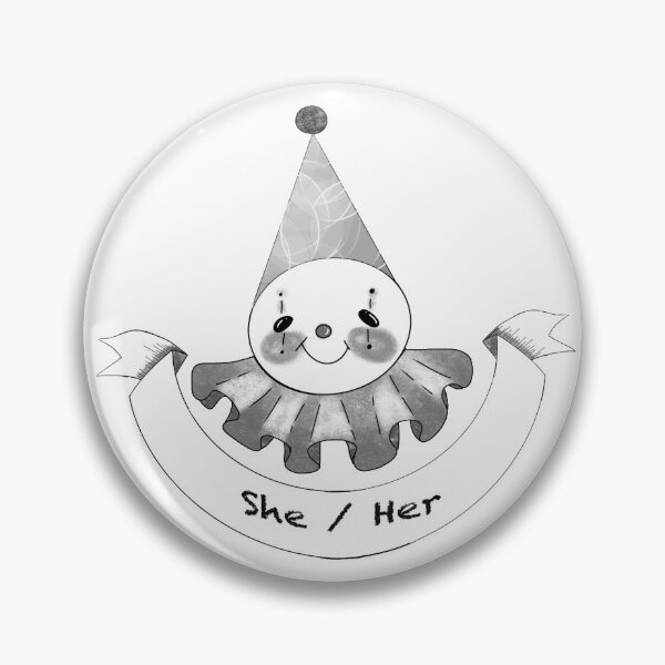 Item preview, Pronoun Clown She/her designed and sold by PaintWaterPro.