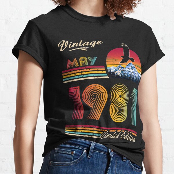 Mayo 1981 Cumpleaños Camiseta clásica