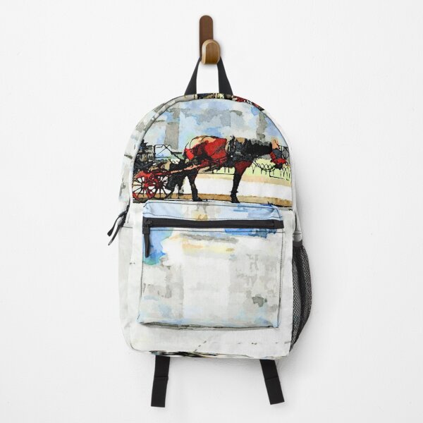 Item preview, Roma: horse-drawn carriages stopped under the altar of the fatherland designed and sold by Giuseppe Cocco.