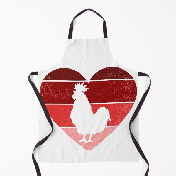 Aperçu de l'œuvre Cadeau coeur rétro vintage amoureux de poulet Saint Valentin créée et vendue par Mo-Am.