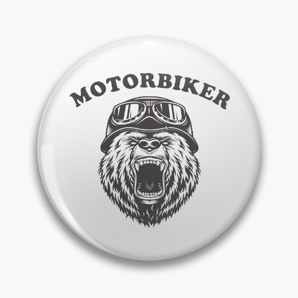 Item preview, Bear motorbiker designed and sold by kikinafashion.
