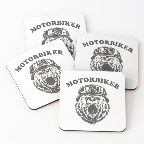 Item preview, Bear motorbiker designed and sold by kikinafashion.