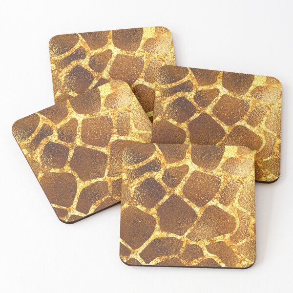 Artikelvorschau, Gold Giraffe Ledermuster entworfen und verkauft von Printedarts.