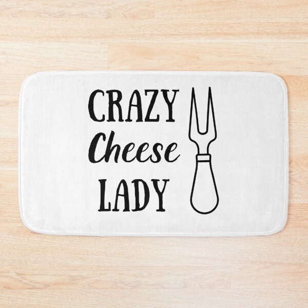 Item preview, Crazy Cheese Lady | Cheese Lover | Cheese Addict | Cheese Gift designed and sold by Presto Prints Design.