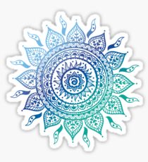 Blue Gradient Mandala Sticker