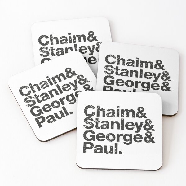 Item preview, Chaim & Stanley & George & Paul Black Texture designed and sold by watermelon-ca.