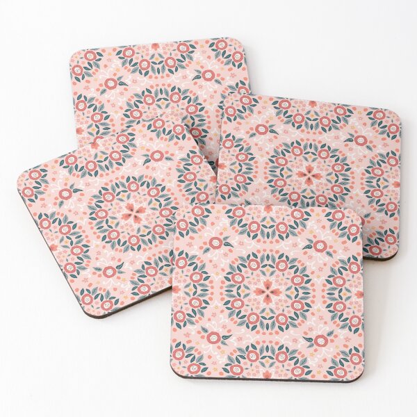 Item preview,  Coastal Grandmother Chic Rose floral patchwork designed and sold by creativinchi.