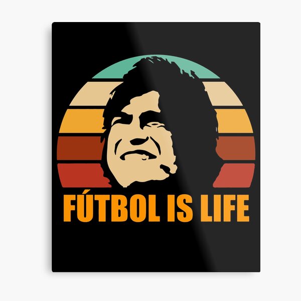 FUTBOL IS LIFE Metal Print