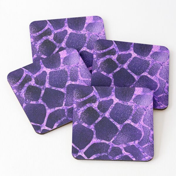 Artikelvorschau, Lavendel Giraffe Ledermuster entworfen und verkauft von Printedarts.
