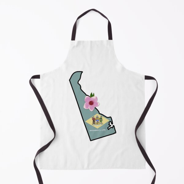 Item preview, State of Delaware Flag with State Flower Peach Blossom designed and sold by Gsallicat.