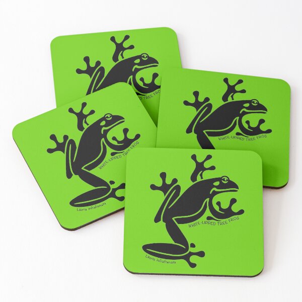 Item preview, Tree Frog. Iconic Australian Animal. Silhouette with name. designed and sold by BOLD-Australia.