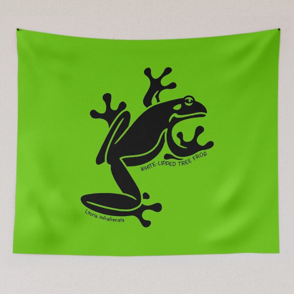 Item preview, Tree Frog. Iconic Australian Animal. Silhouette with name. designed and sold by BOLD-Australia.