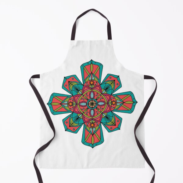 Item preview, Zen Art | Mandala 3.2 Design Sun & Moons Orange Green Teal designed and sold by Old Urban Farmhouse Design Studio.