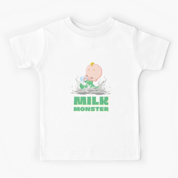 Milk Monster in Green Kids T-Shirt