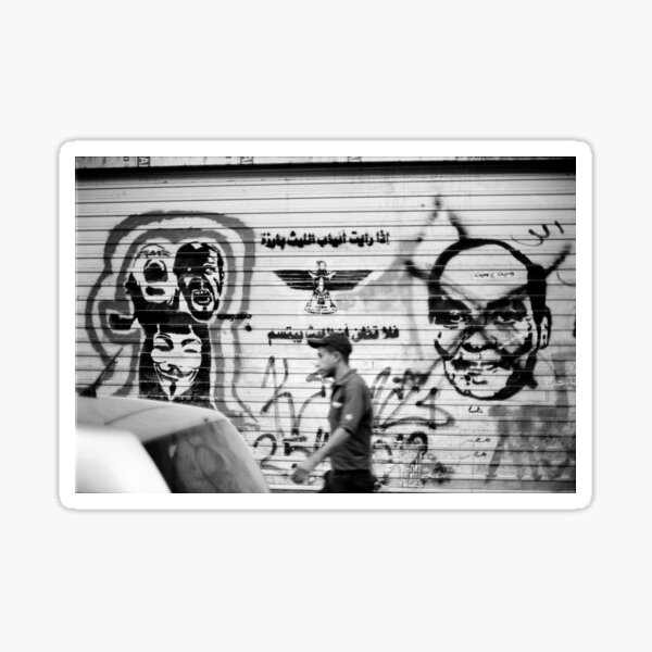 Anonymous #Jan25 Arab Spring Sticker