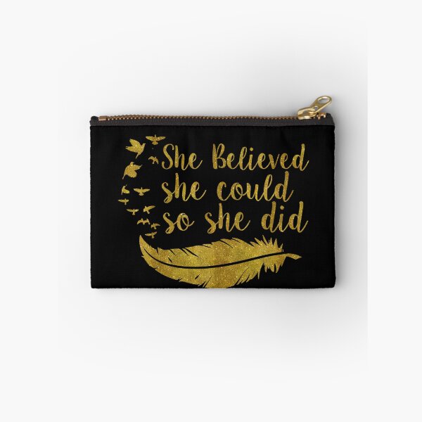 Item preview, She Believed She Could So She Did | Golden designed and sold by KarolinaPaz.