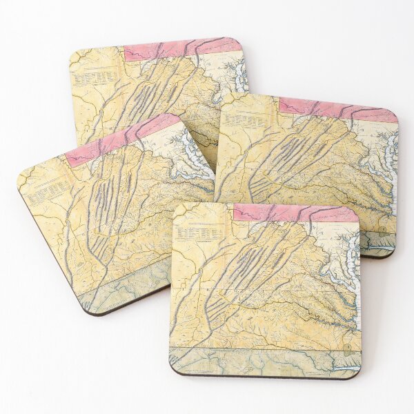 Item preview, Map of Virginia and Mississippi | Vintage Maps  designed and sold by KnightandMoon.