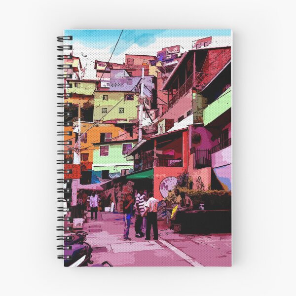 Item preview, Colombia Medelim - Comics - Digital Paint - Colorful Houses designed and sold by RazzArt.