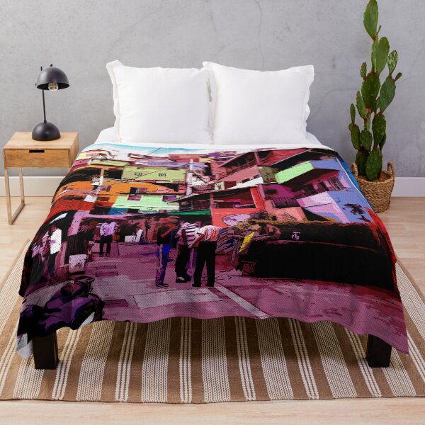 Item preview, Colombia Medelim - Comics - Digital Paint - Colorful Houses designed and sold by RazzArt.