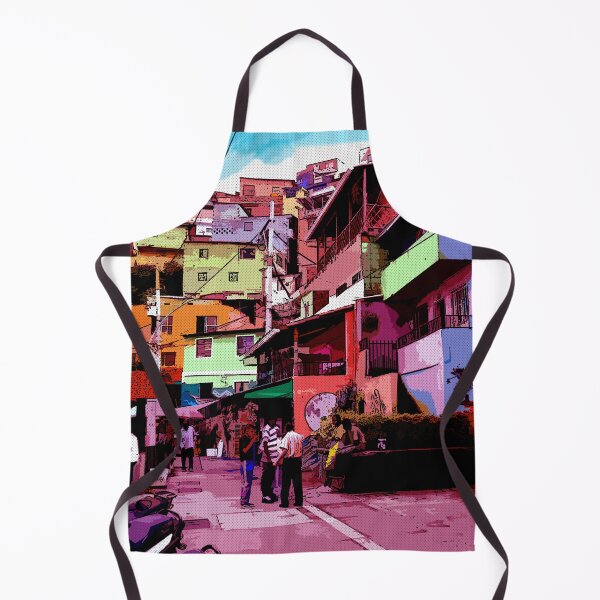 Item preview, Colombia Medelim - Comics - Digital Paint - Colorful Houses designed and sold by RazzArt.