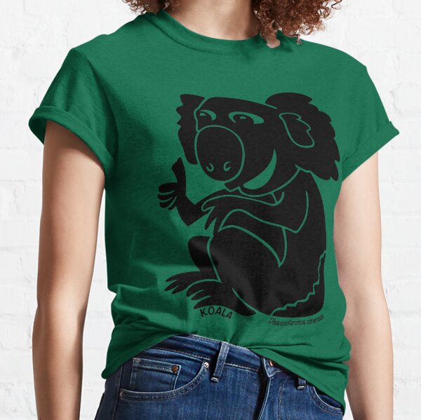 Koala. Iconic Australian Animal. Silhouette with name. Classic T-Shirt