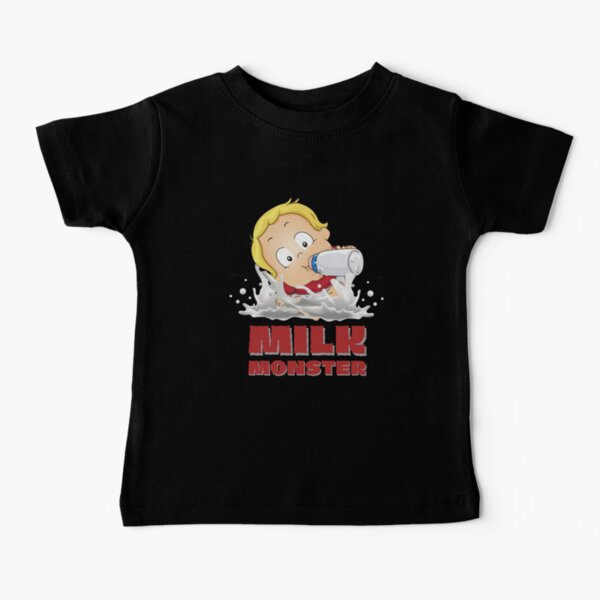 Milk Monster in Red Baby T-Shirt