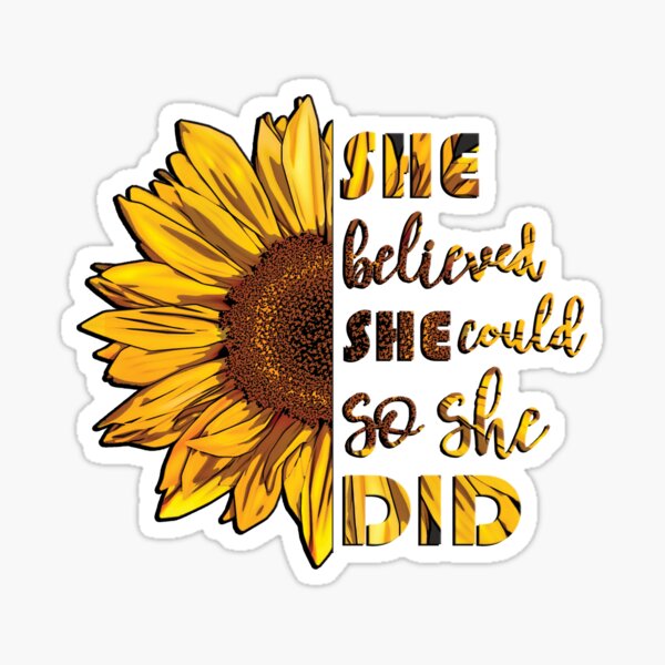 Download She Believed She Could So She Did Gifts Merchandise Redbubble