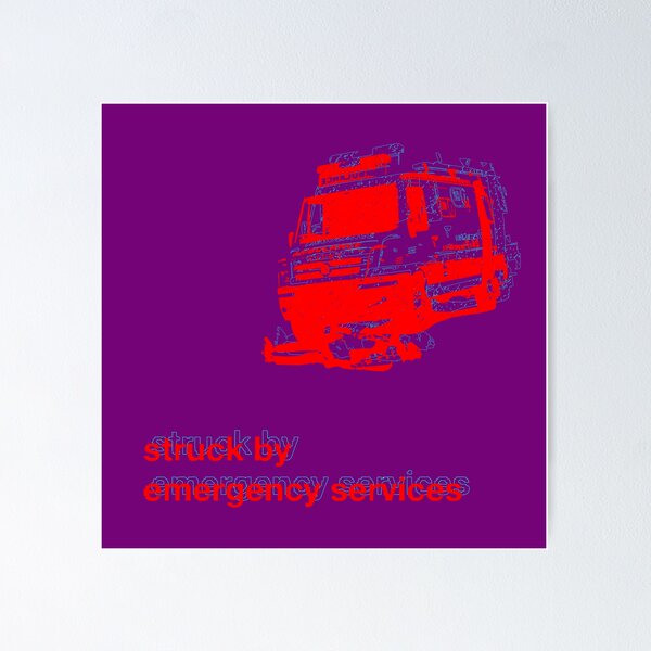 Item preview, struck by emergency services designed and sold by BarelylegalMT.