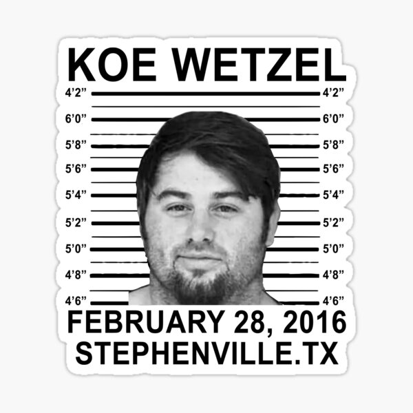 koe wetzel feb 28 2016 wasted Sticker