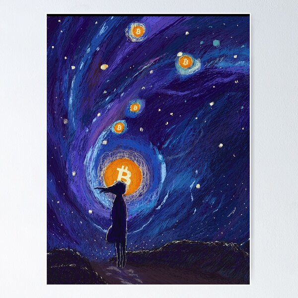 Item preview, Bitcoin Space Art  designed and sold by Bitcoin-Fashion.