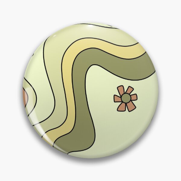 Item preview, Hippie green flowerpower print  designed and sold by Peyton Hill.