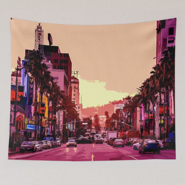 Item preview, Los Angeles California Urban Painting - Pintura Urbana designed and sold by RazzArt.