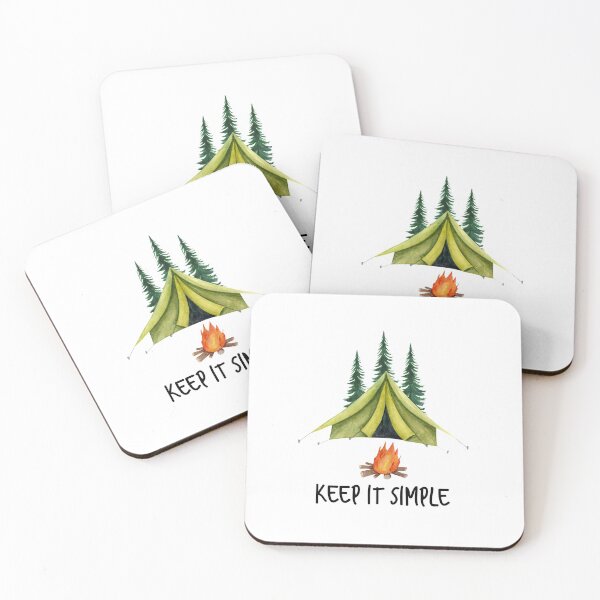 Item preview, Keep It Simple, Camping, Tenting designed and sold by offyourback.