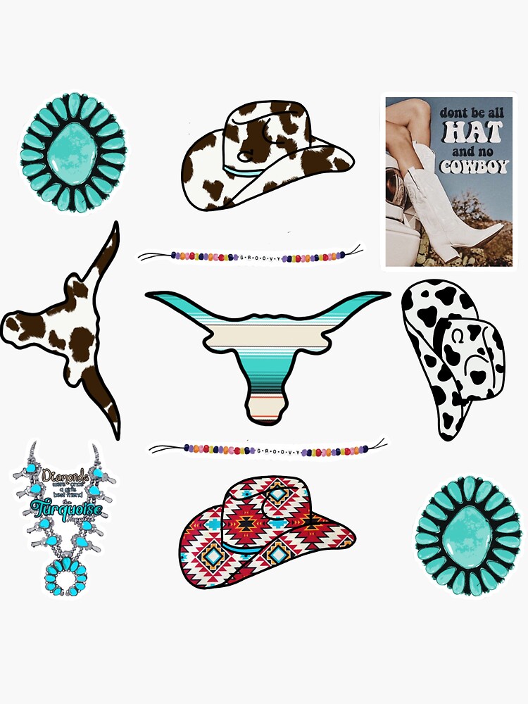 "Western Sticker Pack" Sticker for Sale by mbstickerco20 Redbubble