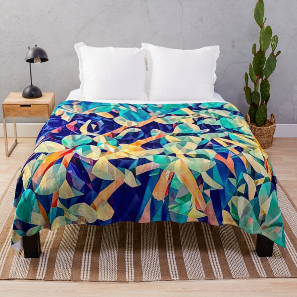 Item preview, Psychedelic abstract blue green desgn designed and sold by adriana-holmes.