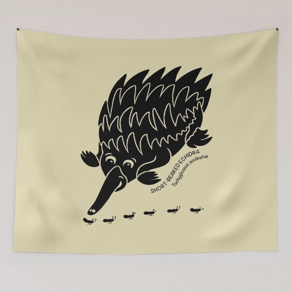 Item preview, Echidna. Iconic Australian Animal. Silhouette with name. designed and sold by BOLD-Australia.