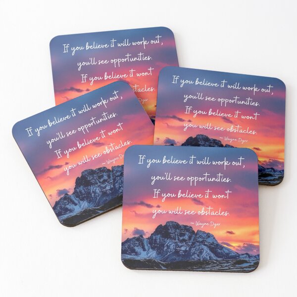 Item preview, See Opportunities or See Obstacles, Wayne Dyer Quote designed and sold by MamaSweetea.