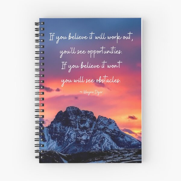 Item preview, See Opportunities or See Obstacles, Wayne Dyer Quote designed and sold by MamaSweetea.