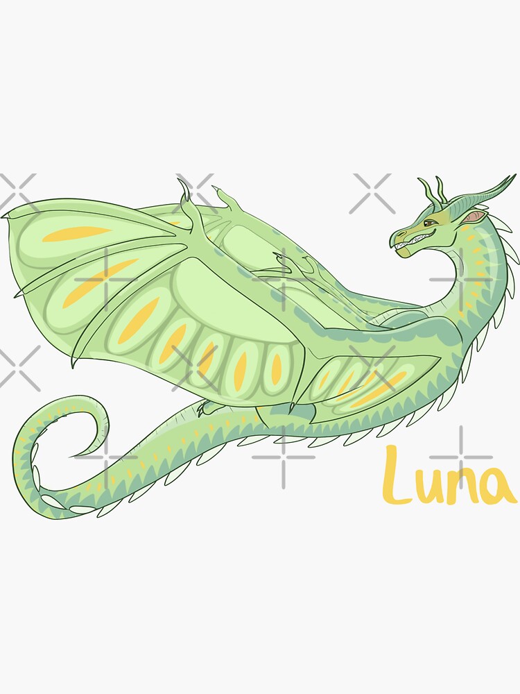 "Luna Wings of Fire" Sticker for Sale by MistyBookwyrm Redbubble