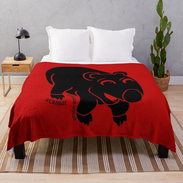 Item preview, Wombat. Iconic Australian Animal. Silhouette with name. designed and sold by BOLD-Australia.