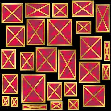 Artwork thumbnail, Ruby Square Pattern by palaco210