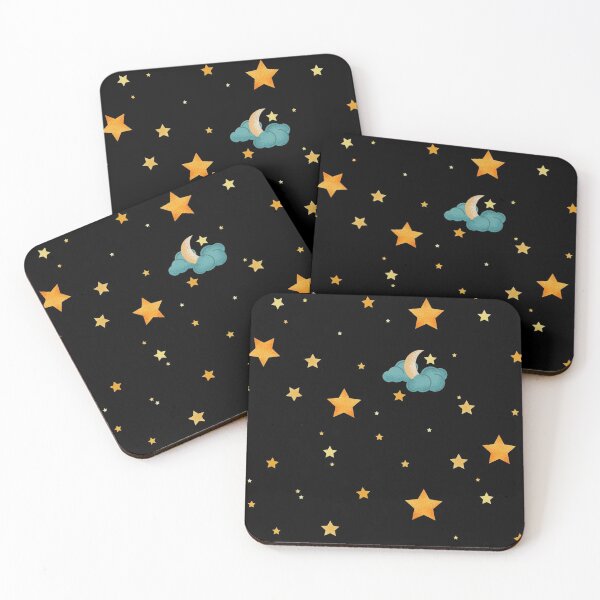 Item preview, Stars and moon at night designed and sold by oxoxoxo.