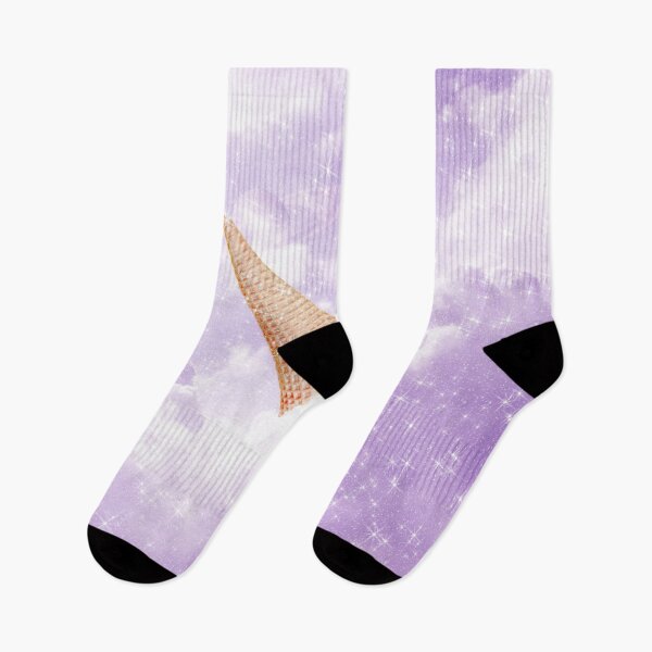 Item preview, Purple Watercolor Pastel Candy Cone Clouds Kawaii designed and sold by Jolly-Yosei.