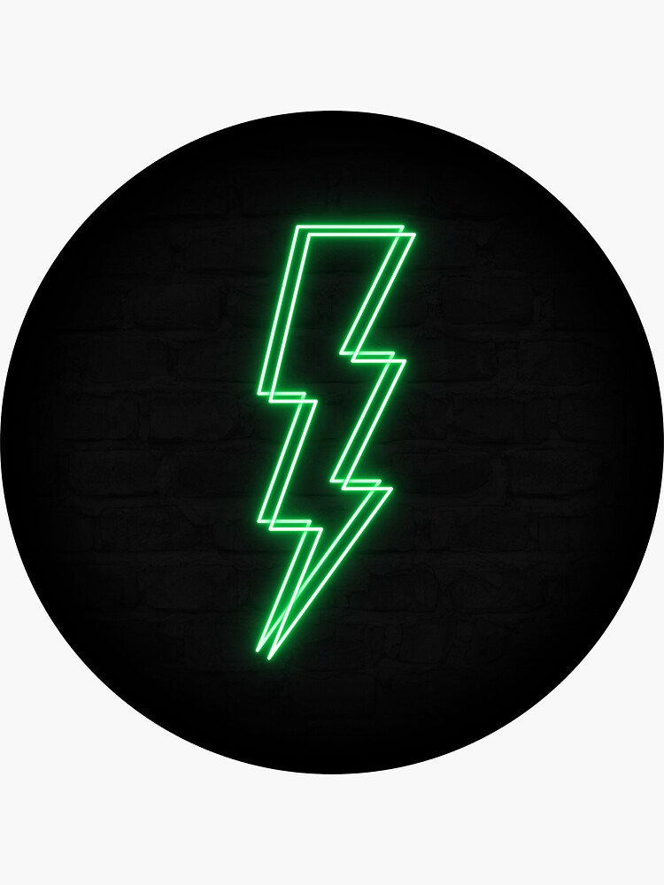 Retro Neon Lightning Vinyl