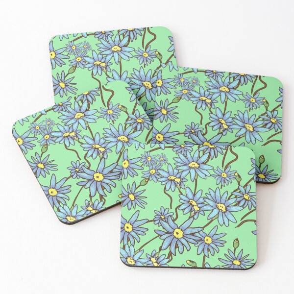 Item preview, Spring Flowers in Blue and Green designed and sold by KassyKeppol.