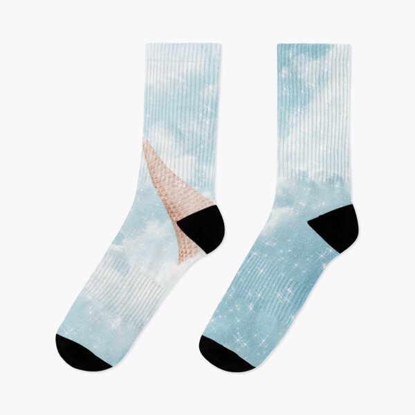 Item preview, Blue Watercolor Pastel Candy Cone Clouds Kawaii designed and sold by Jolly-Yosei.