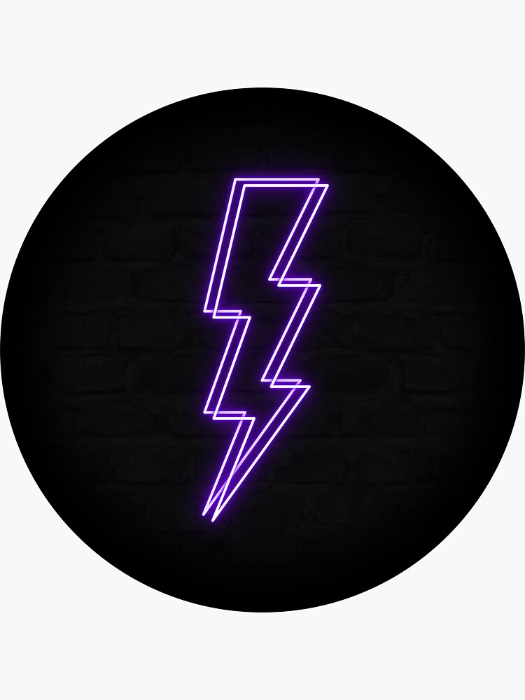 Retro Neon Lightning Vinyl