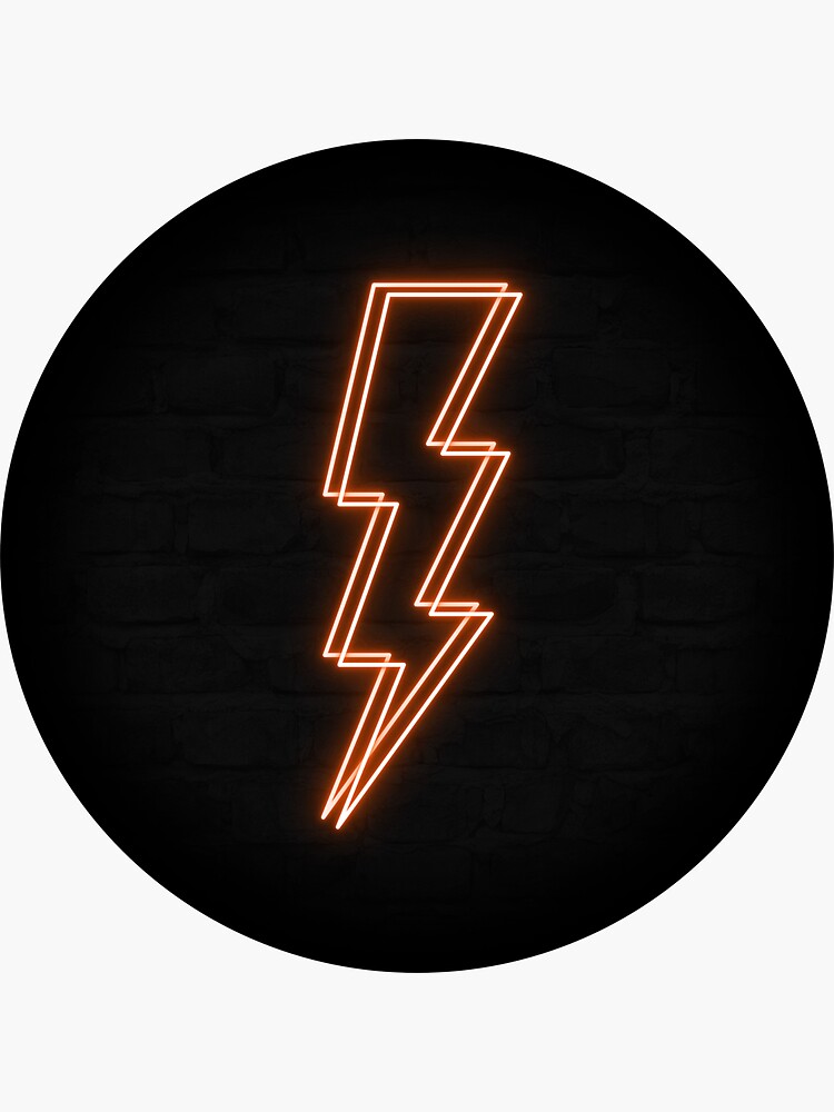Retro Neon Lightning Vinyl