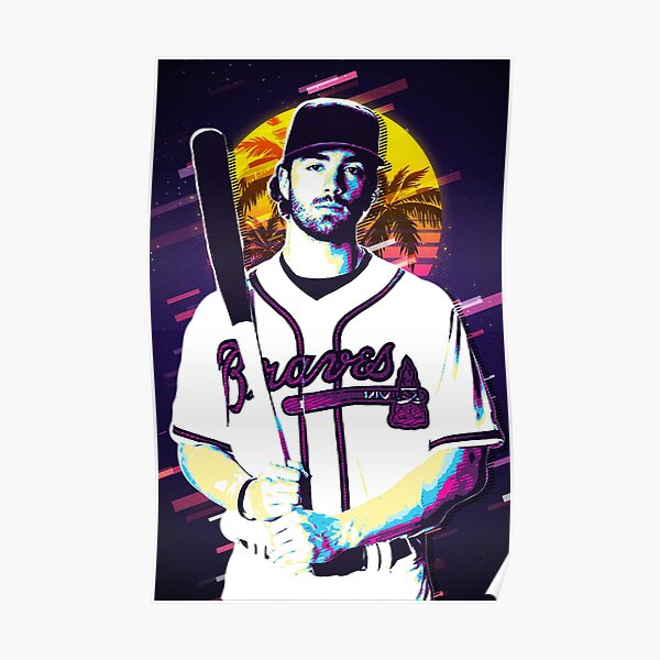  Dansby Swanson Baseball Playe91 Canvas Poster Bedroom Decor  Sports Landscape Office Room Decor Gift Unframe:24x36inch(60x90cm): Posters  & Prints